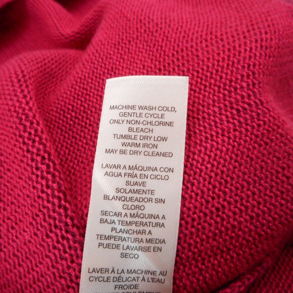 Chico's size 3 Women's XL Sweater Berry Red Wide Neck Cuff Sleeve Holiday - Picture 9 of 10